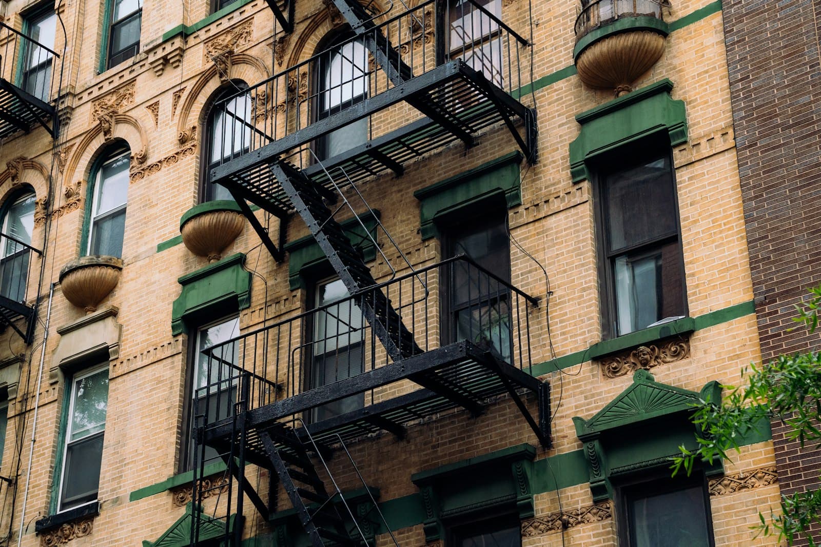 Entrance to a New York residential building