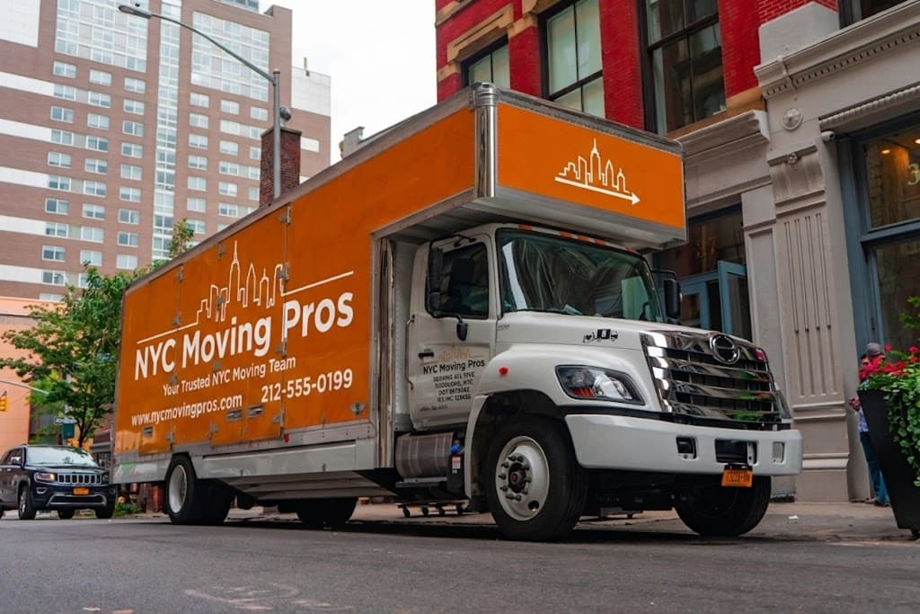 New York City moving truck and crew ready for an apartment move